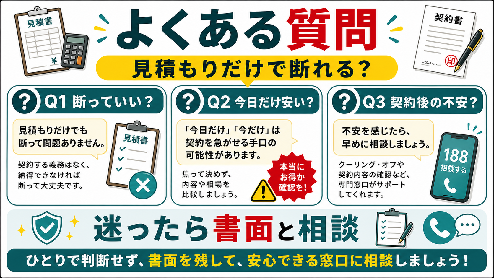 害獣駆除の高額請求と断り方でよくある質問を整理する図解